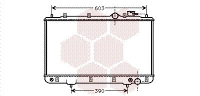 VAN WEZEL Radiaator,mootorijahutus 82002031